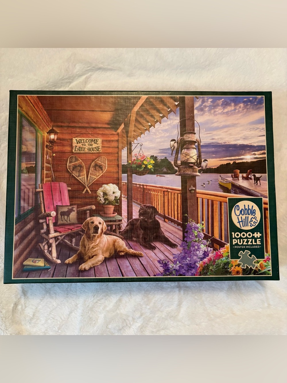 Cobble Hill Lake House Dogs 1000-Piece Puzzle